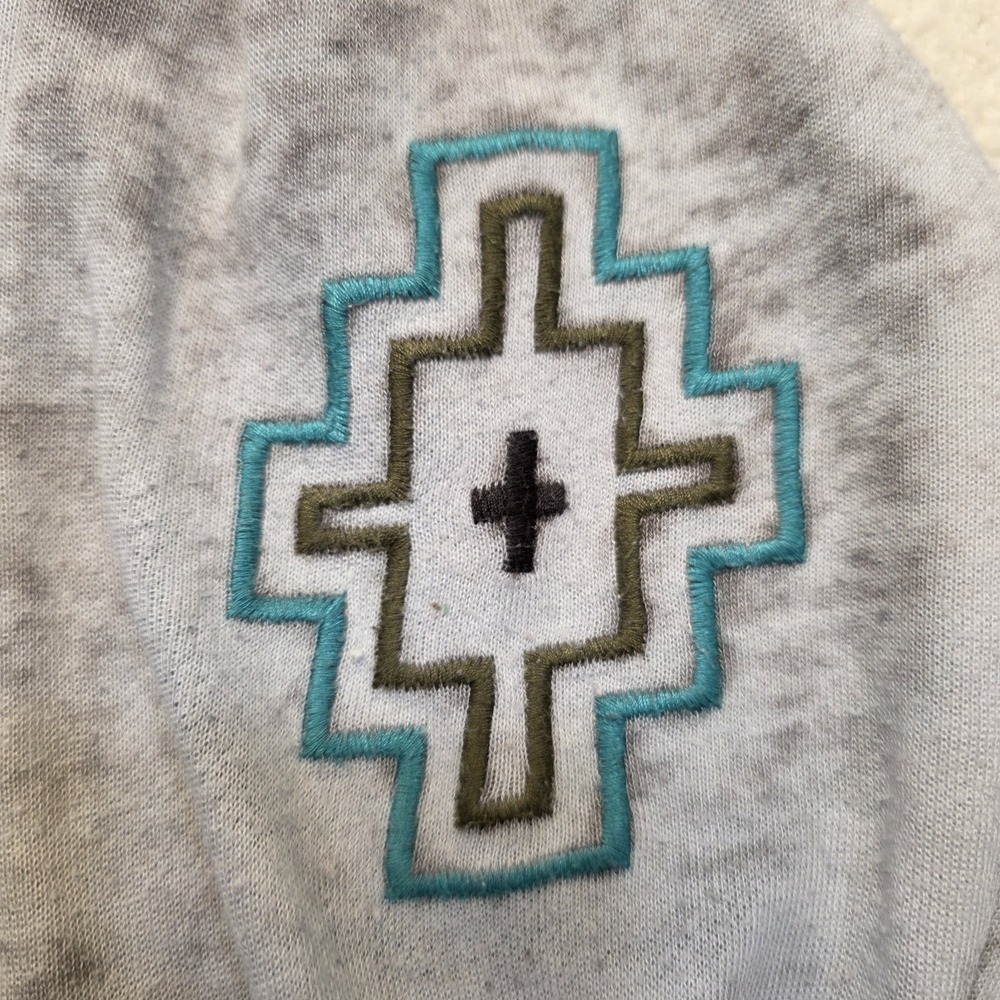 Ariat Women XL Native American Headdress Long Sleeve Top Rustic‎ Gray - Picture 4 of 8
